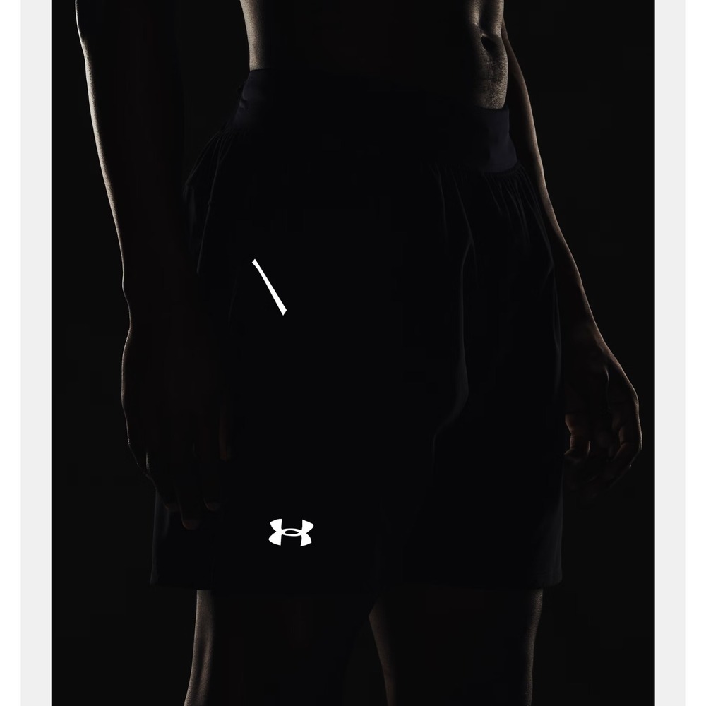 Under Armour® (Men's XL) UA Launch™ Elite 7" Shorts in Black/Reflective - $60 - Picture 9 of 10